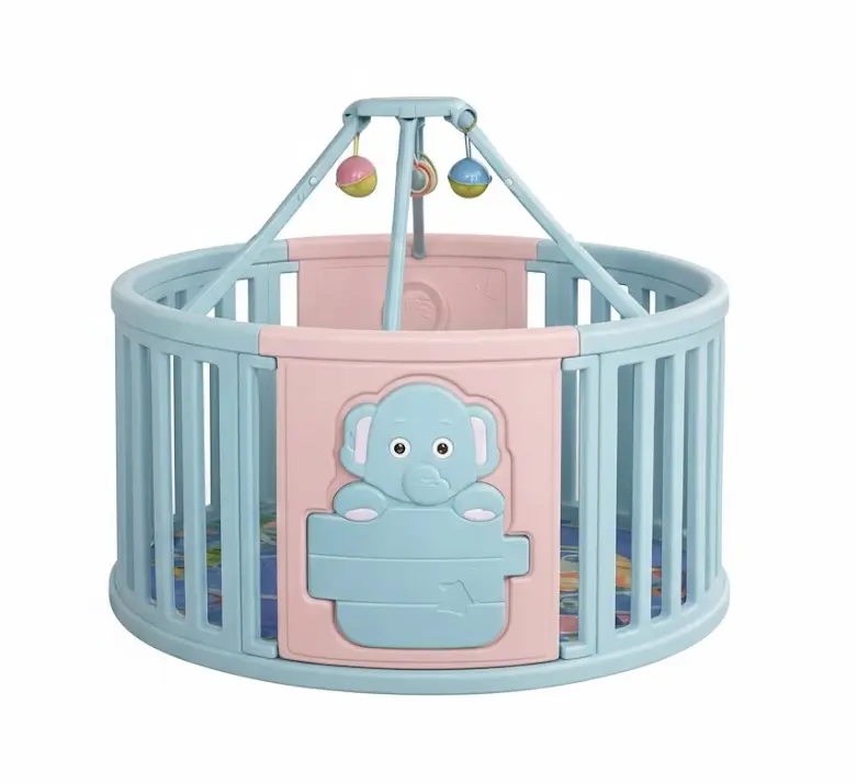 Sklopiva ogradica SLONČE prečnika 110 cm sa veselim dizajnom.